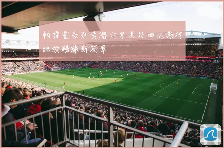 帕雷霍告别黄潜六年美好回忆期待继续踢球新篇章